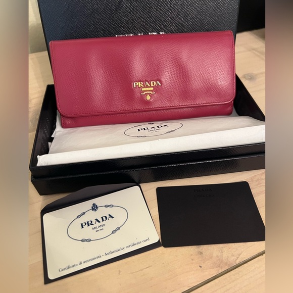 Prada Saffiano Leather Continental Wallet - Picture 14 of 15